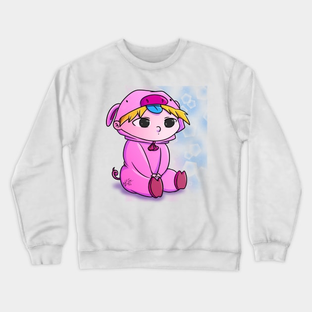 Arnold Pijama pig Crewneck Sweatshirt by NetJan